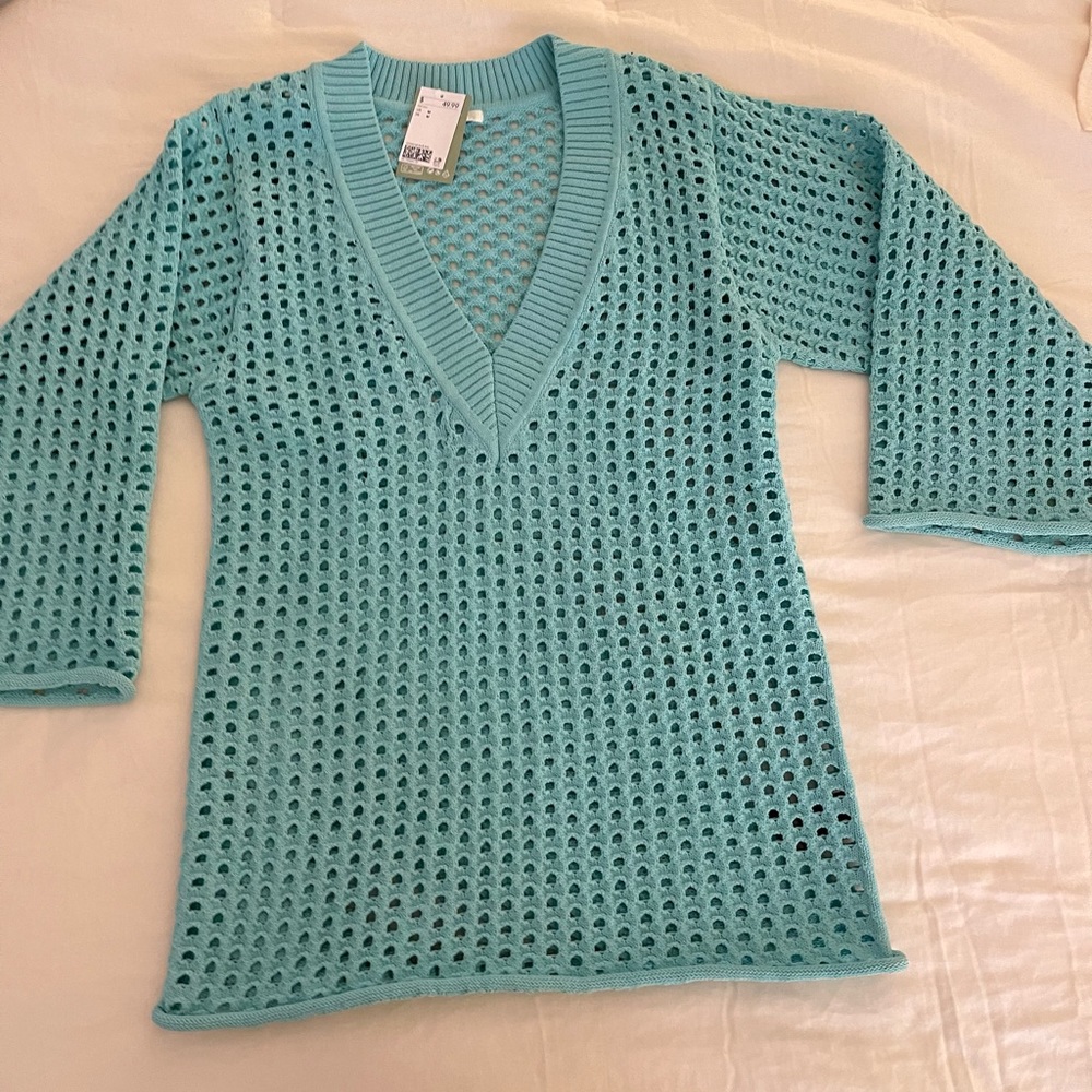 KNIT BLUE DRESS